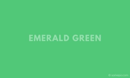 warna hijau emerald