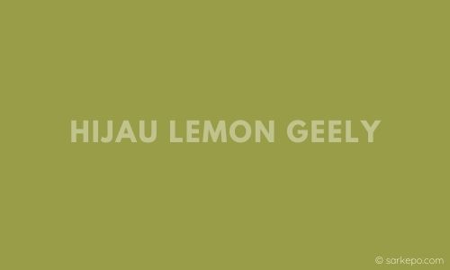 warna hijau lemon