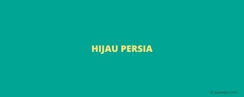 warna hijau persia