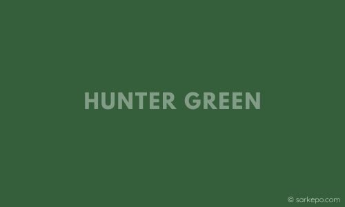 warna hijau hunter