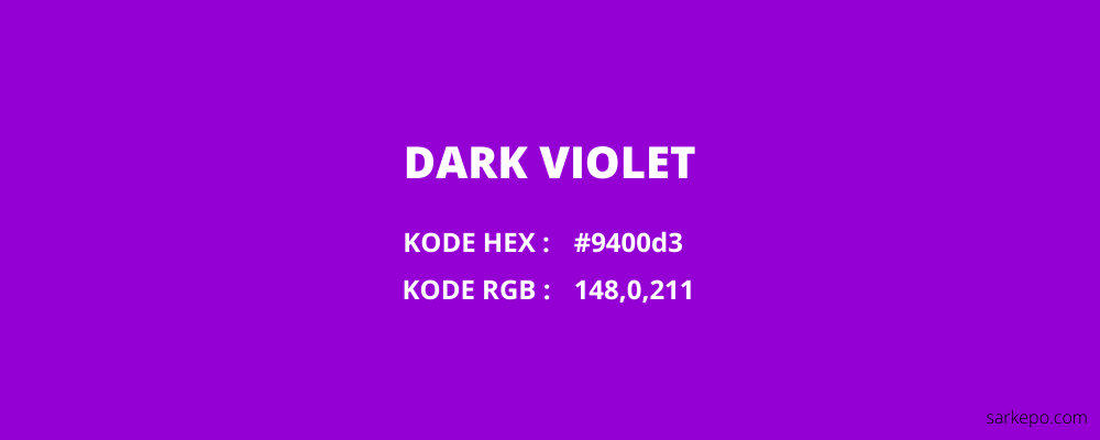 warna dark violet