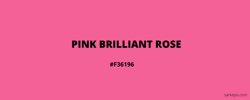warna pink briliant rose