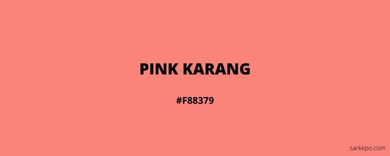 warna pink karang