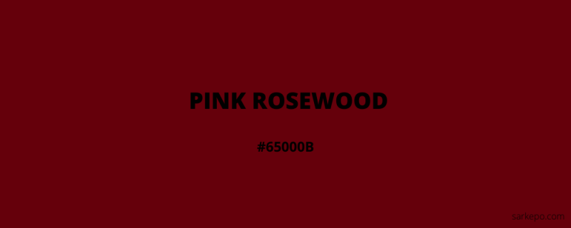 warna pink rosewood