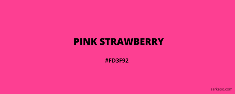 warna pink strawberry
