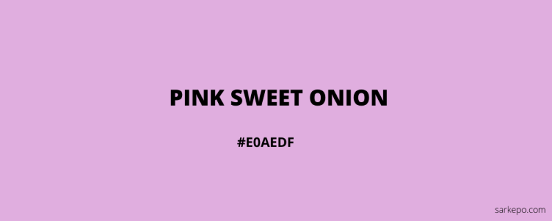 warna pink sweet onion