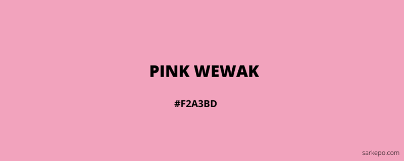 warna pink wewak