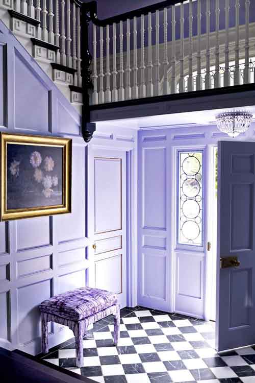 contoh minimalis rumah warna ungu