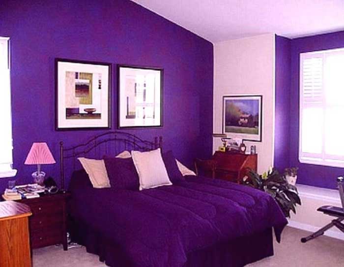 rumah warna ungu menarik