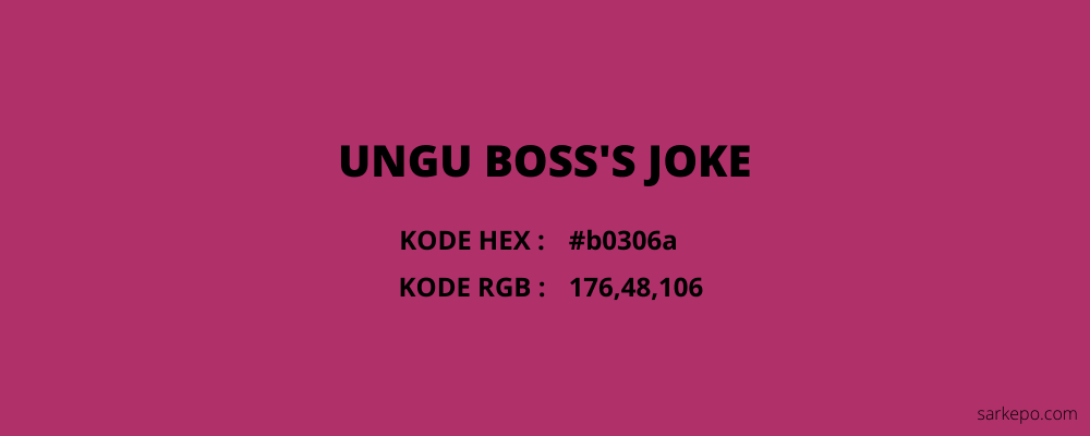 warna ungu boss jokes