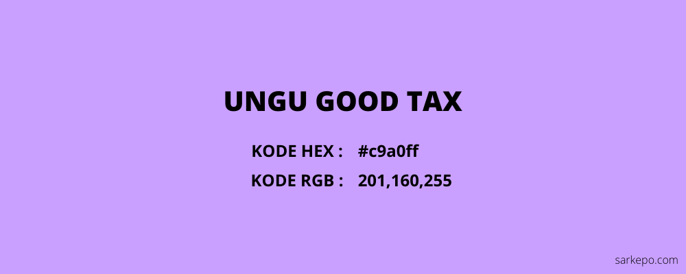 warna ungu good tax