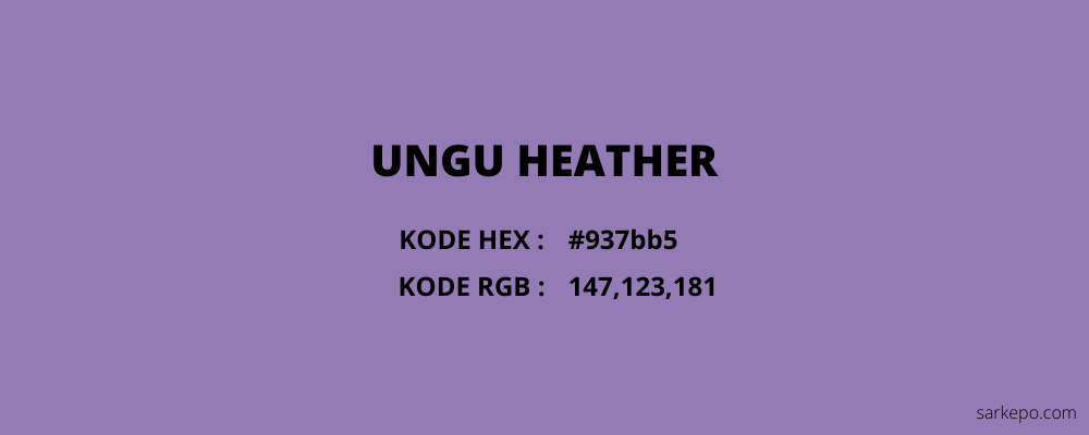 warna ungu heather