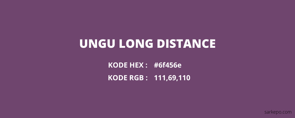 warna ungu long distance
