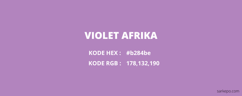 warna violet afrika