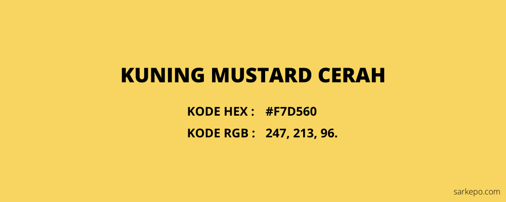 mustard cerah