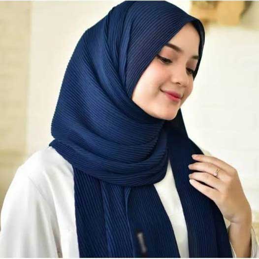 macam macam warna jilbab pashmina plisket
