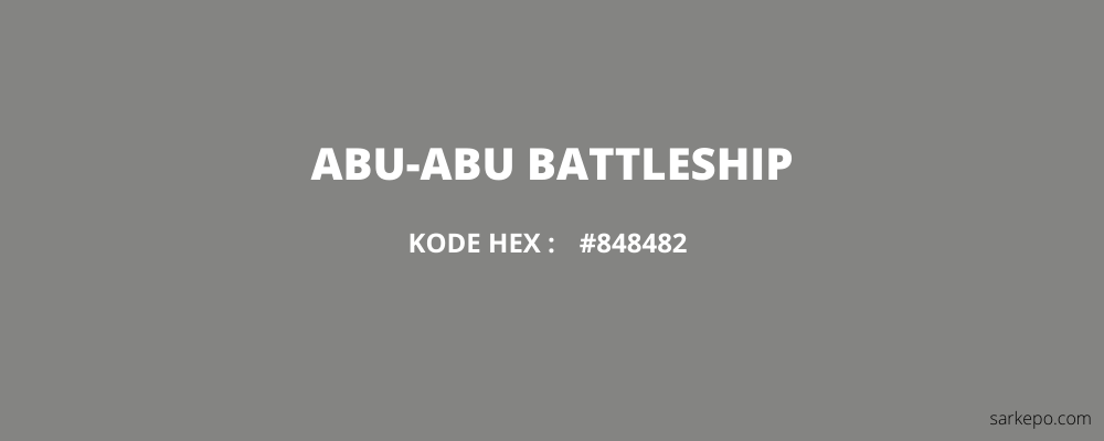 warna abu-abu battleship
