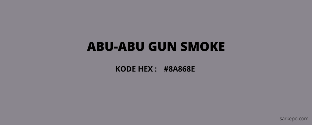 warna abu-abu gun smoke