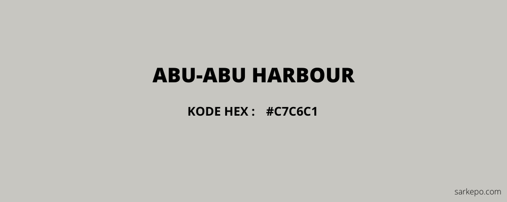 warna abu-abu harbour