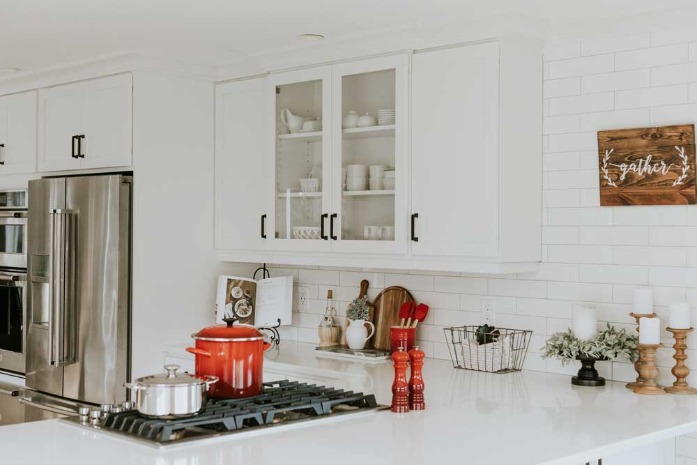 gambar dapur aesthetic putih