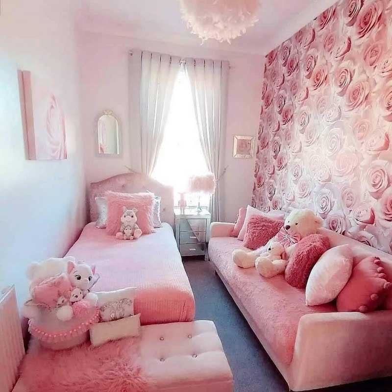 kamar aesthetic pink