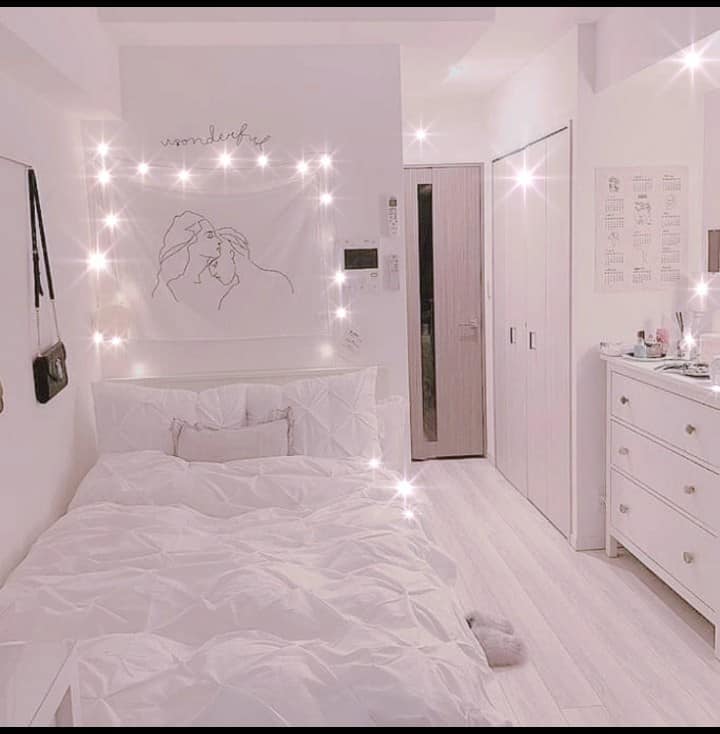 desain kamar aesthetic putih